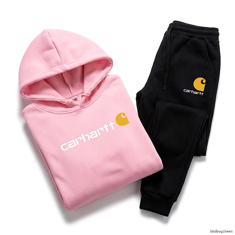 Carhartt simple style pink sweatshirt set