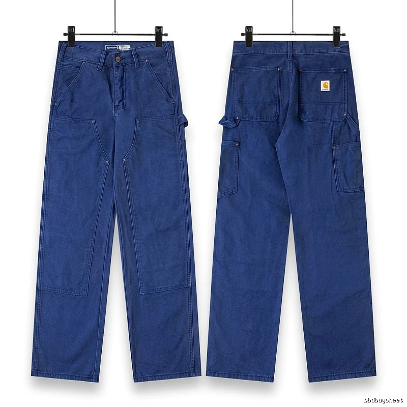 Carhartt workwear style blue long trousers