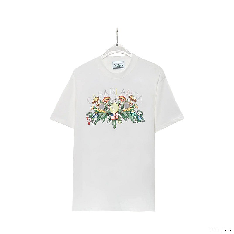 Casablanca Floral Print White T-shirt