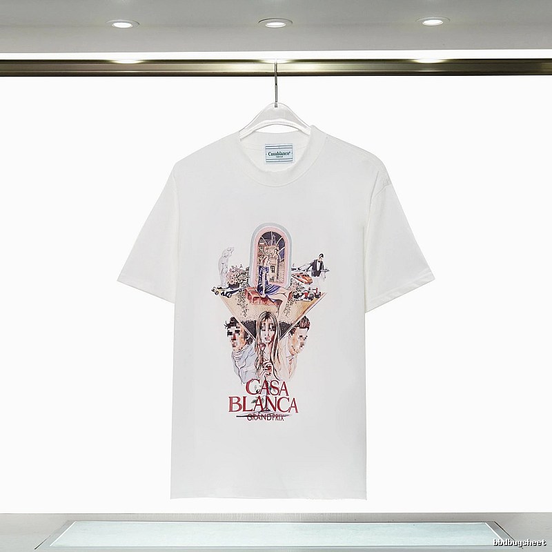 Casablanca Grand Prix Printed White T-shirt