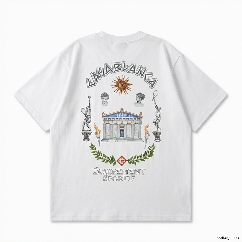 Casablanca Greek-style white T-shirt