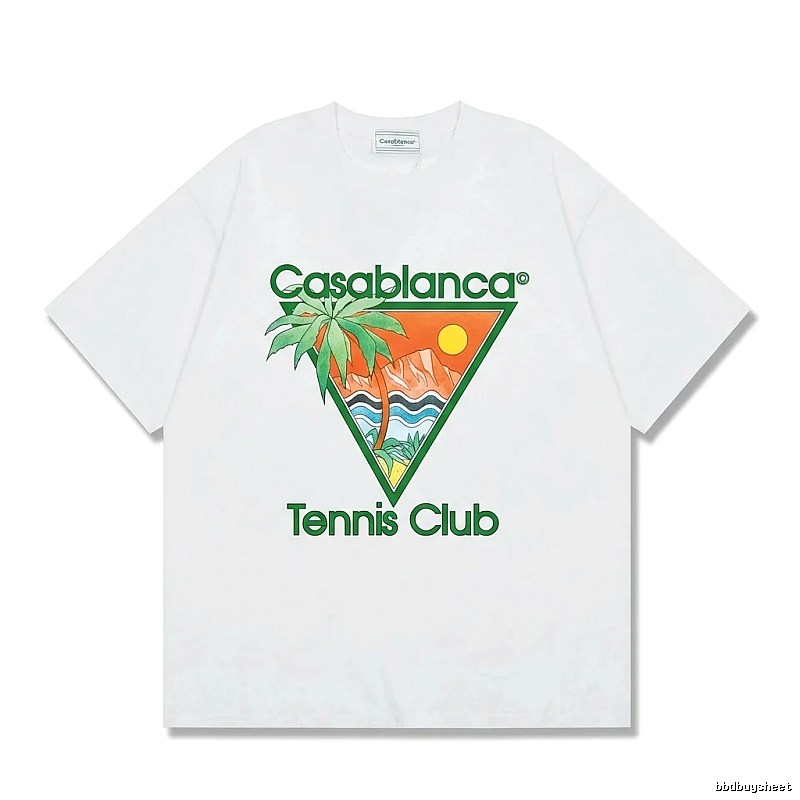 Casablanca Printed Casual White T-shirt