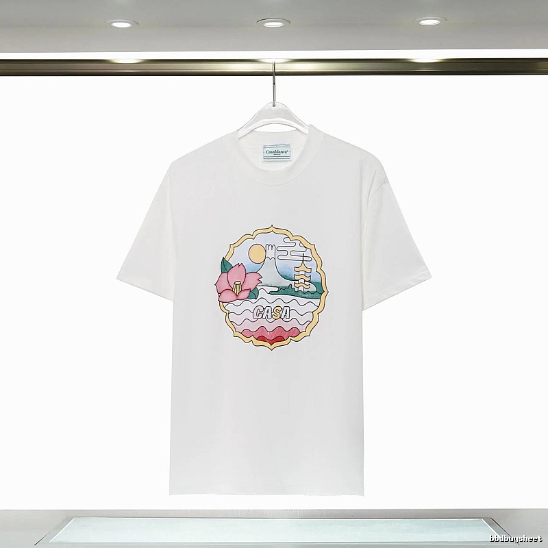 Casablanca - printed Japanese - style white T - shirt
