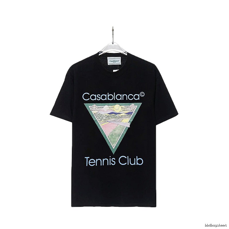 Casablanca Printed Trendy Black T-shirt