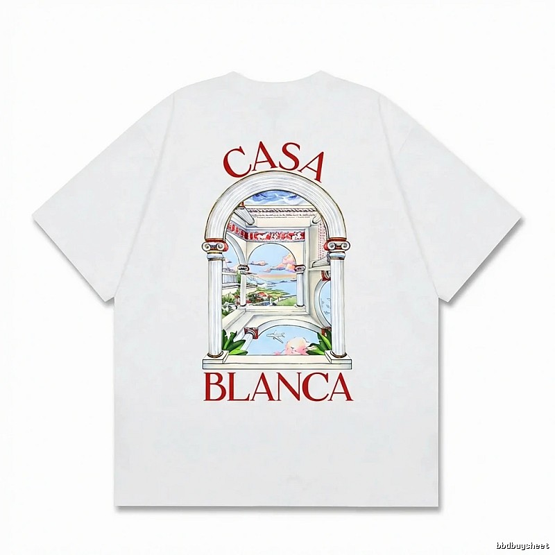 Casablanca retro style white T-shirt