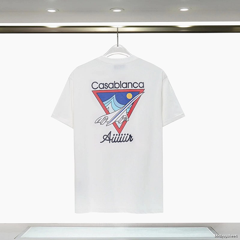 Casablanca Triangle Print White T-shirt