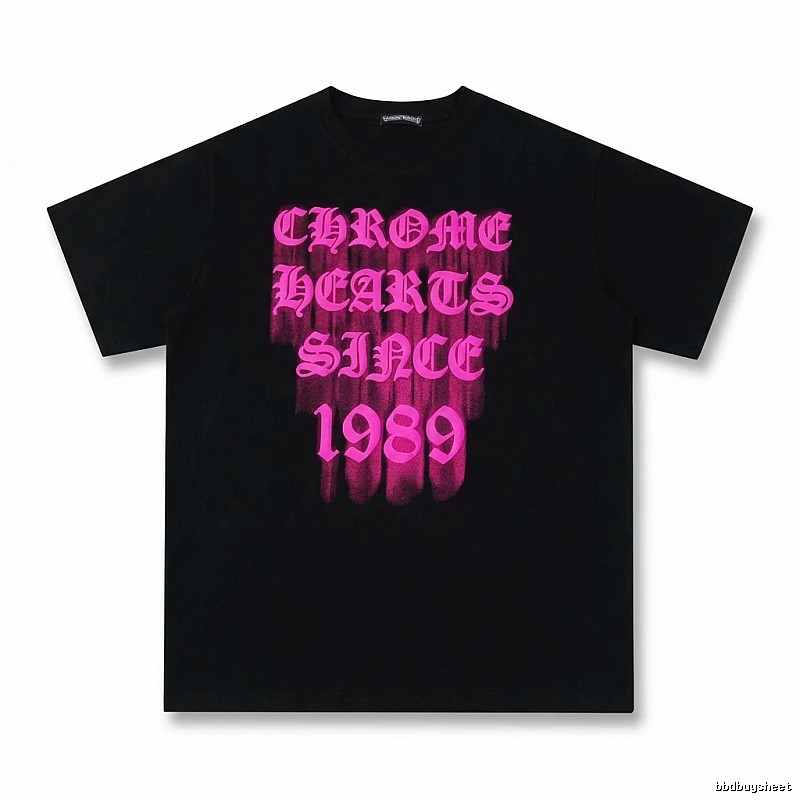 Chrome Hearts 1989 Series Dark Style Black T-shirt