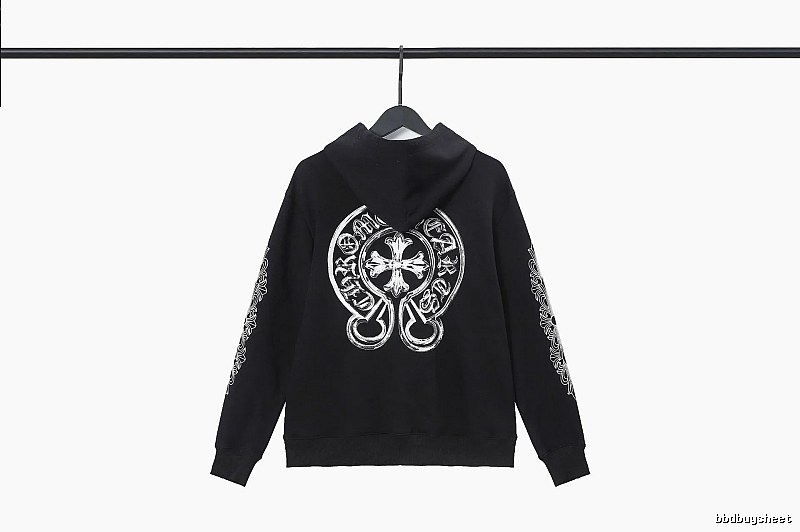 Chrome Hearts 2089-53 Black Cross Graphic Hoodie Minimal Look
