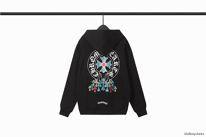 Chrome Hearts 2089-73 Black Cross Graphic Hoodie Visual Accent