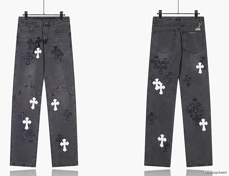 Chrome Hearts Cross Dark Jeans
