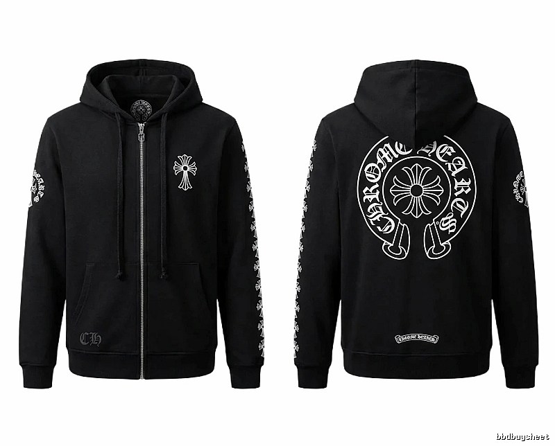 Chrome Hearts Cross Trendy Cool Black Sweatshirt