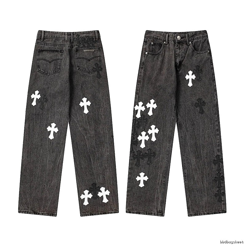 Chrome Hearts Daily Graphic jeans Light Denim Jeans with Visual Detail