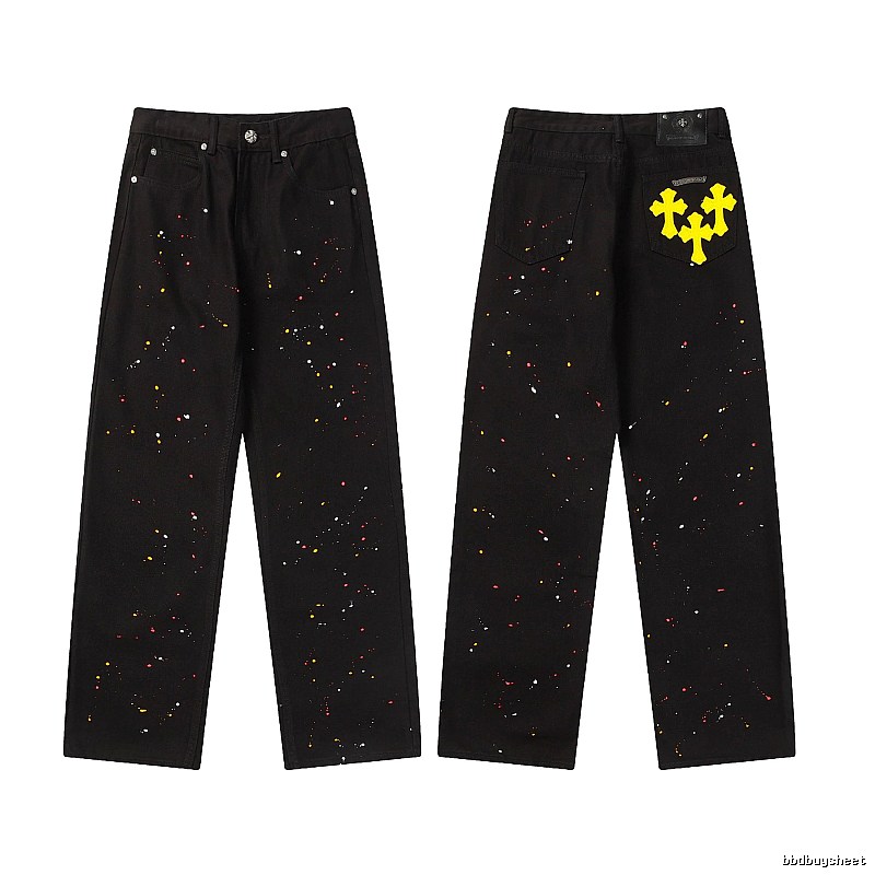 Chrome Hearts Resort Graphic jeans Light Denim Jeans with Premium Look