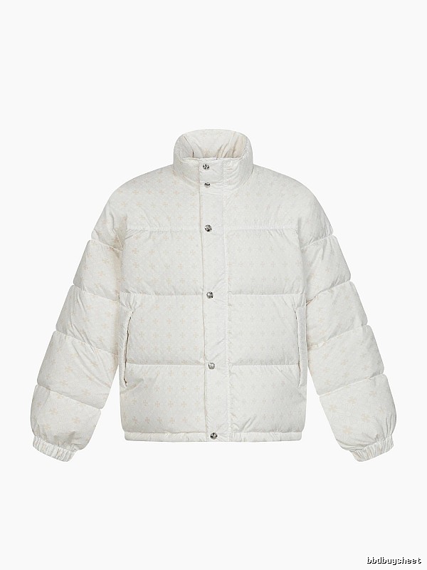 Chrome Hearts Retro Style White Cotton Coat