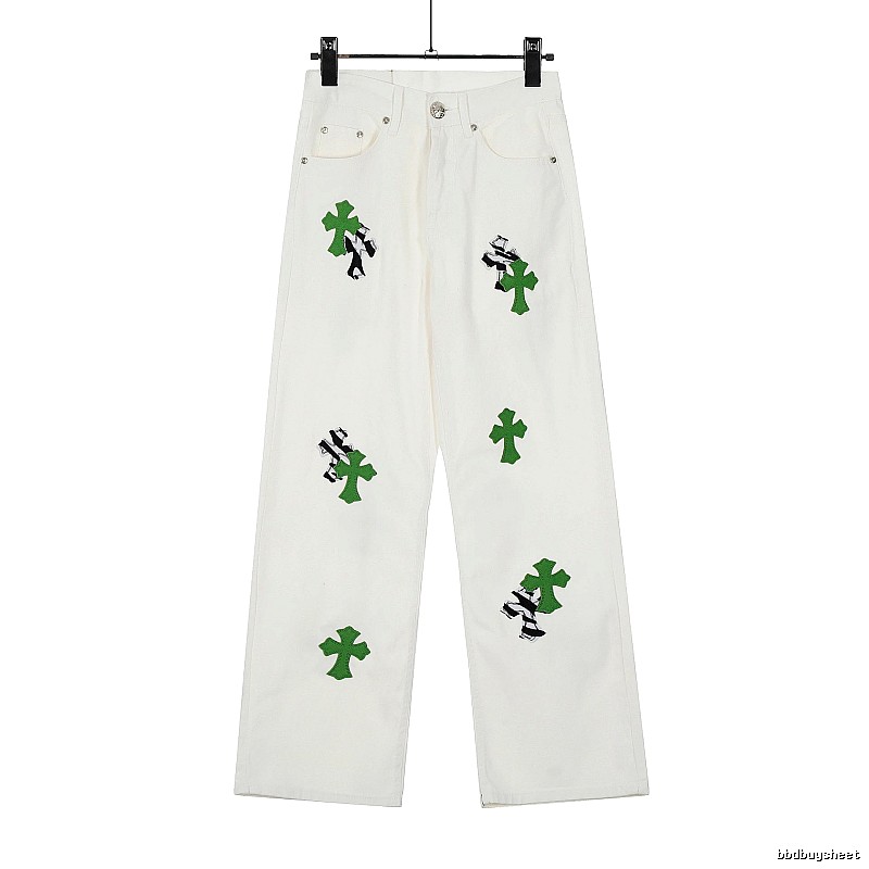 Chrome Hearts Travel Graphic jeans Light Denim Jeans with Modern Look