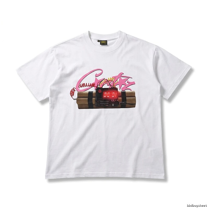 Corteiz Explosive Style White T-shirt