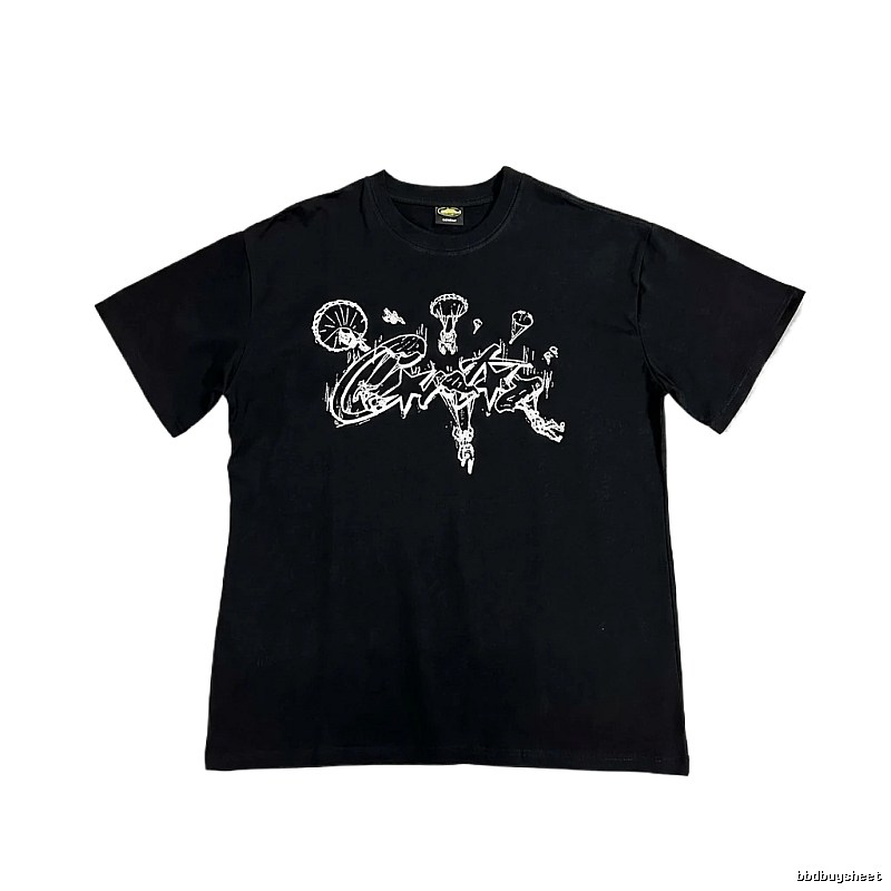 Corteiz Graffiti Style Black T-shirt