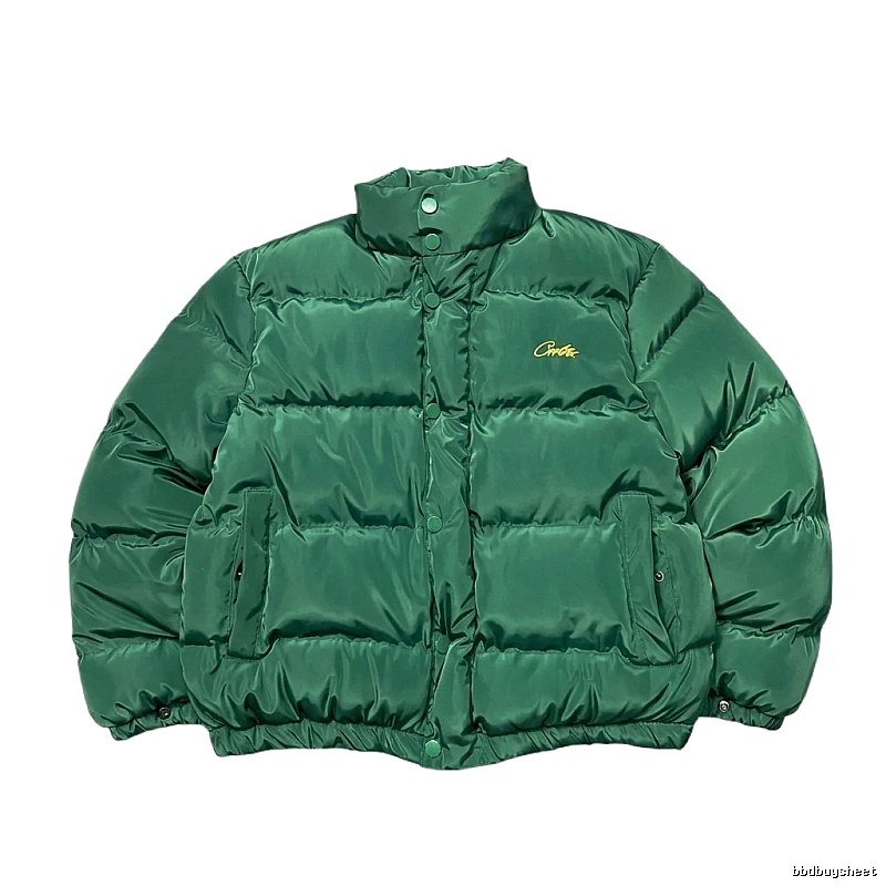 Corteiz green down jacket