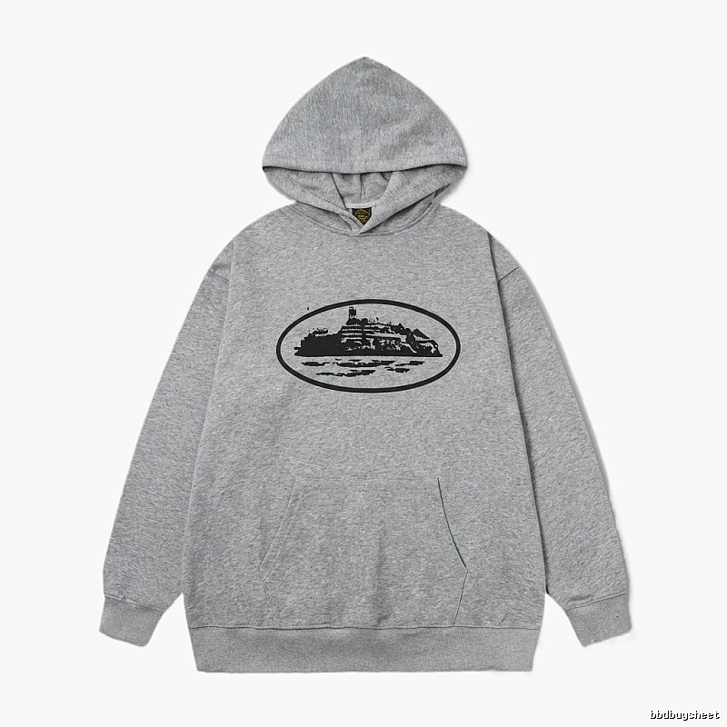 Corteiz grey minimalist hoodie