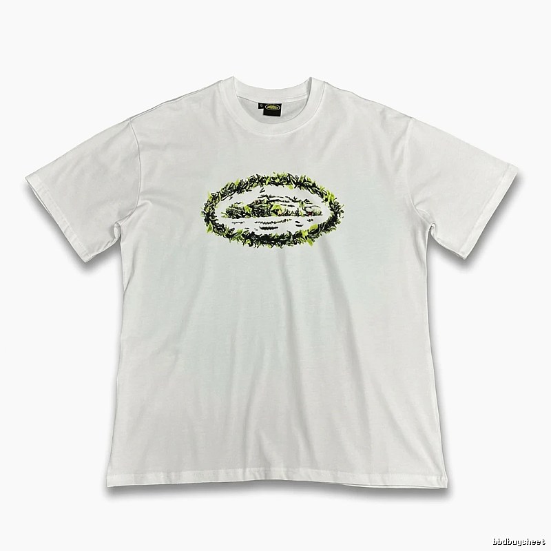 Corteiz Printed Trendy Brand White T-shirt