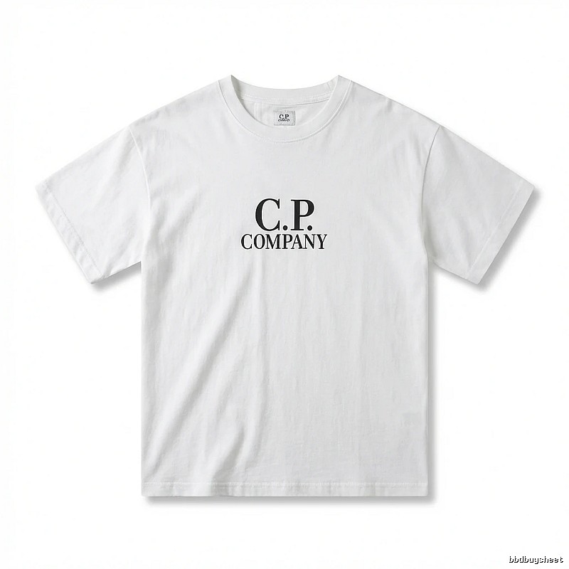 C.P. COMPANY Simple Style White T-shirt