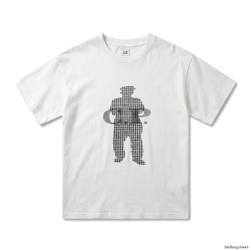 C.P. Grid Wind White T-shirt