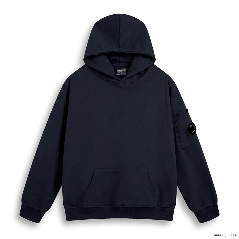 C.P. Navy Blue Minimalist Style Hoodie