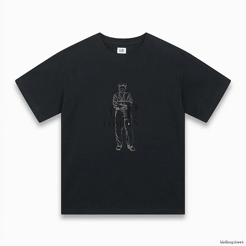 C.P. retro style black T-shirt