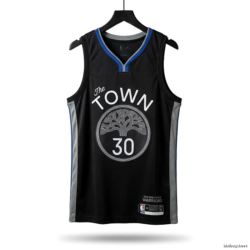 Curry's No. 30 black basketball jersey.