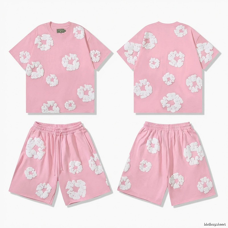 DENIM TEARS Floral Style Pink Suit