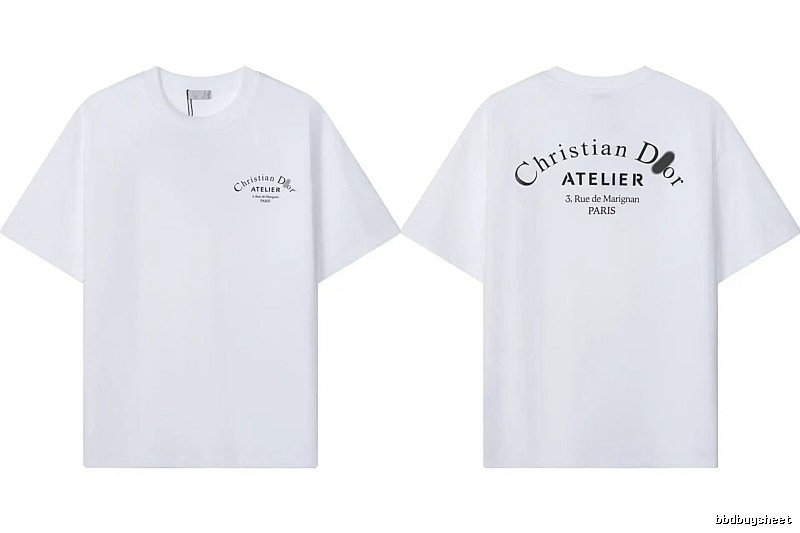 Dior Atelier Minimalist Style White T-Shirt
