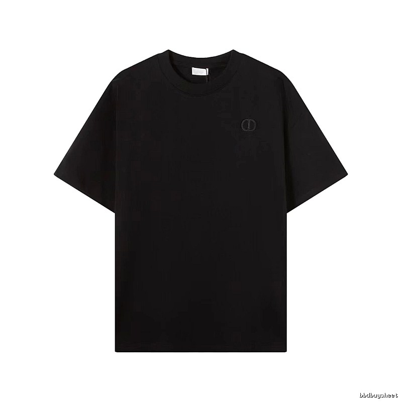 Dior Classic Collection Minimalist Style Black T-Shirt