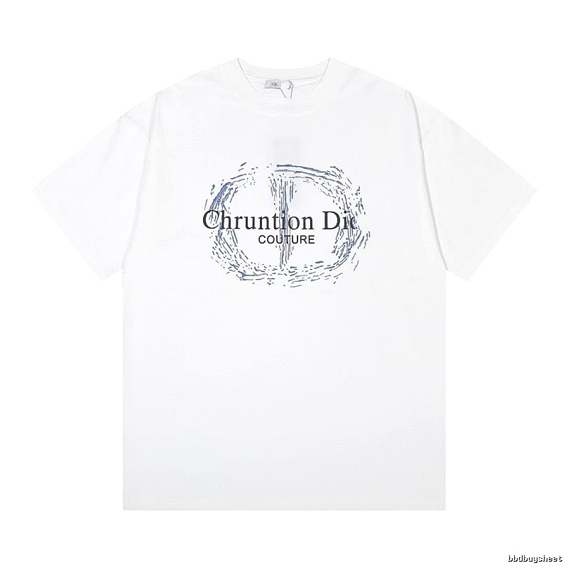 Dior Couture Trendy Style White Short-sleeve T-shirt