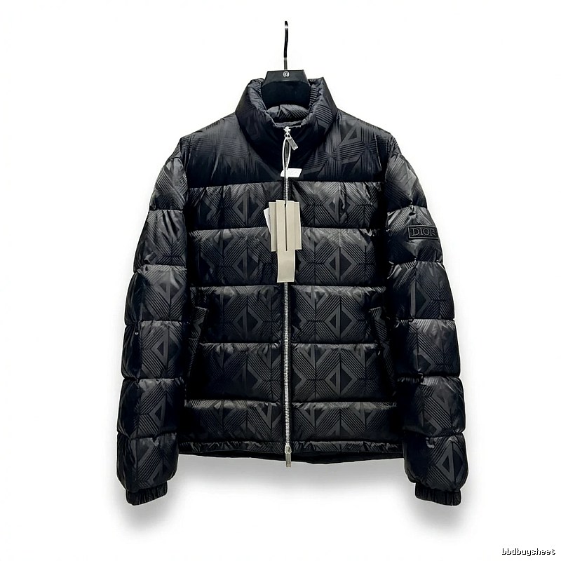 Dior diamond - checkered black down jacket