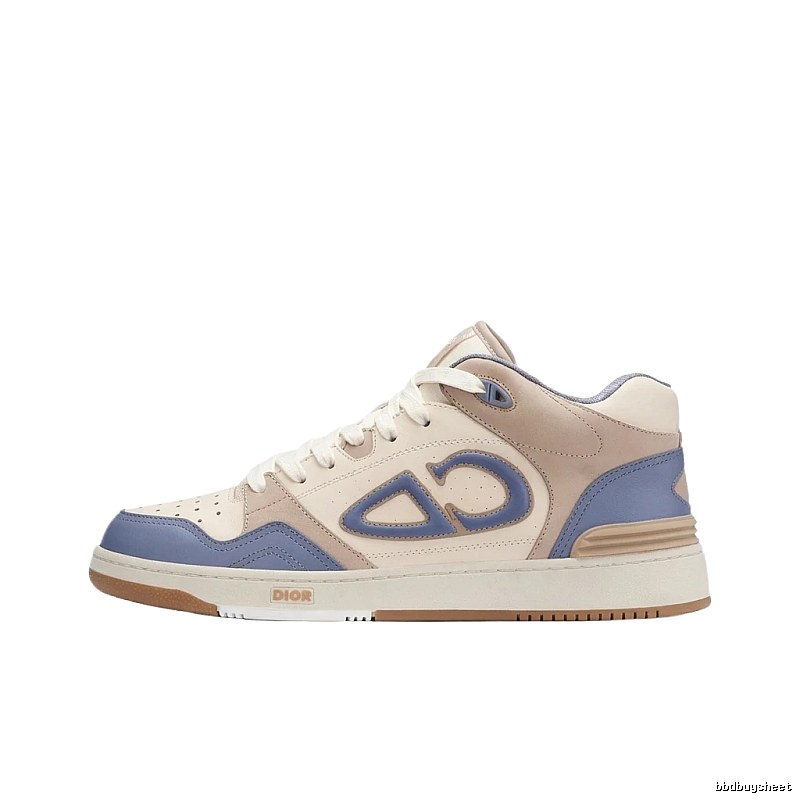 Dior high-top fashionable blue and white sports shoes