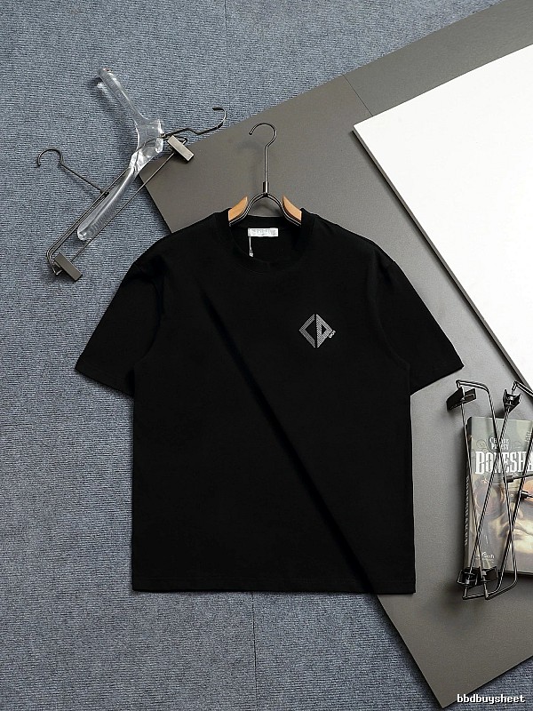 Dior Minimalist Diamond Check Printed Black T-Shirt