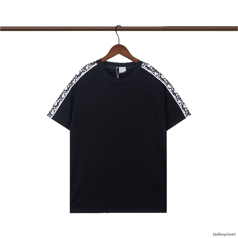 Dior Monogram Webbing Cool Street Style Black T-Shirt