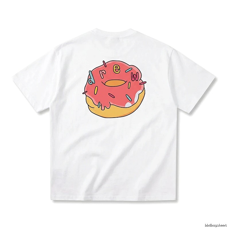 DREW Donut Cartoon White T-shirt