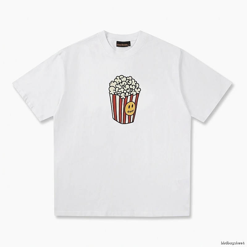 DREW Popcorn Print White T-shirt