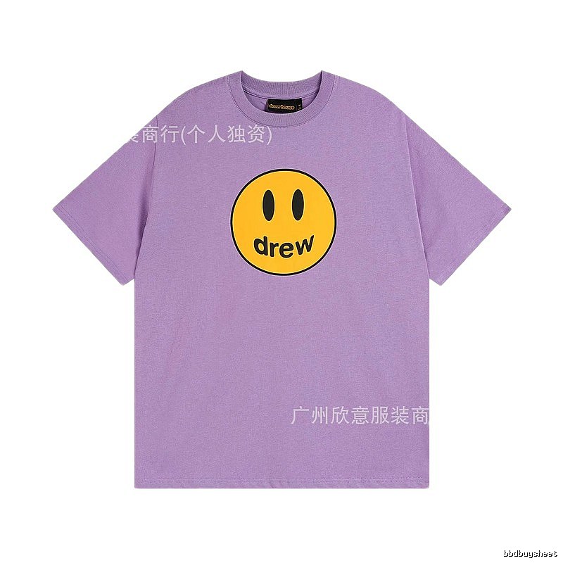 DREW Smile Street Style Purple Short Sleeve T-shirt