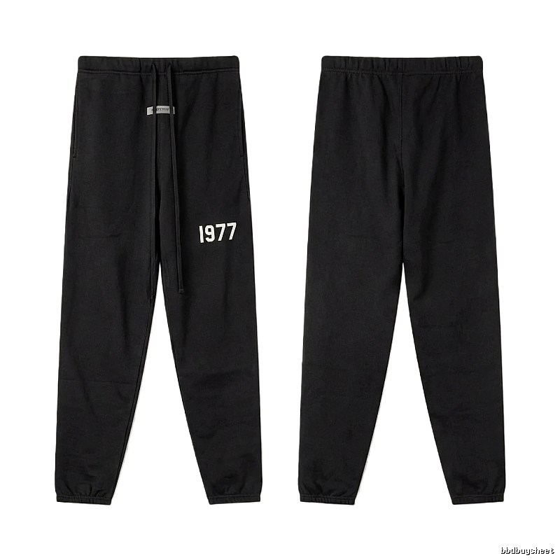 ESSENTIALS 1977 Minimalist Style Black Pants