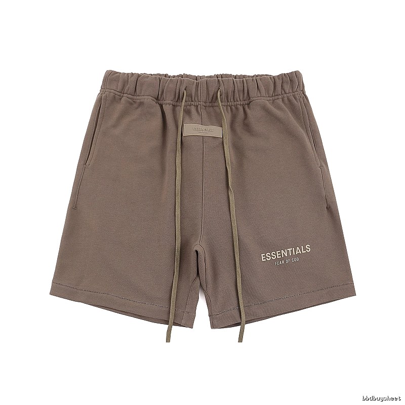 ESSENTIALS Basic Khaki Shorts