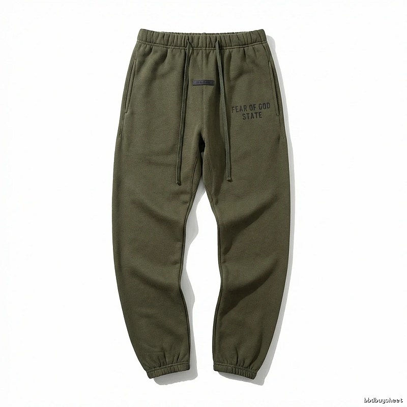ESSENTIALS casual style olive green sweatpants