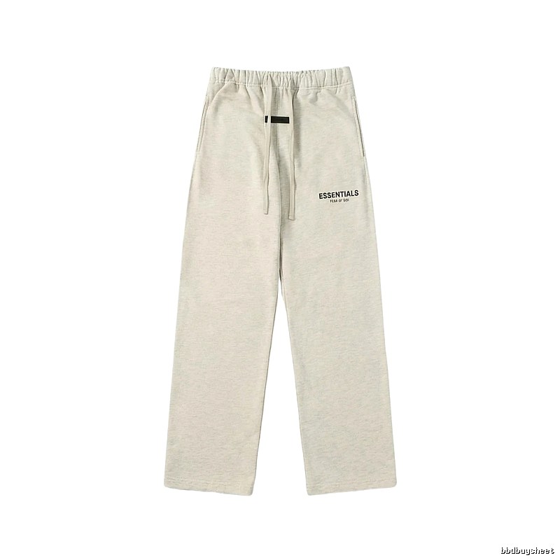 ESSENTIALS minimalist light gray sweatpants
