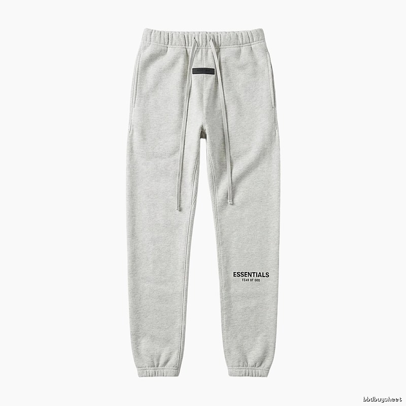 ESSENTIALS minimalist light gray sweatpants