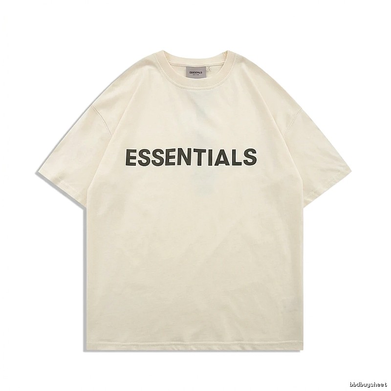 ESSENTIALS minimalist style beige T-shirt