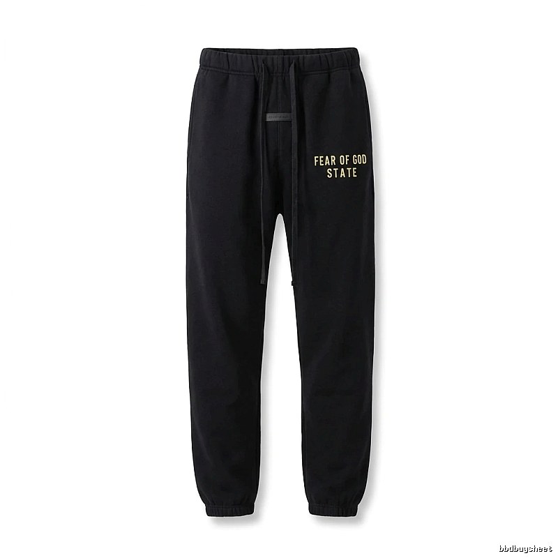 ESSENTIALS minimalist style black sweatpants