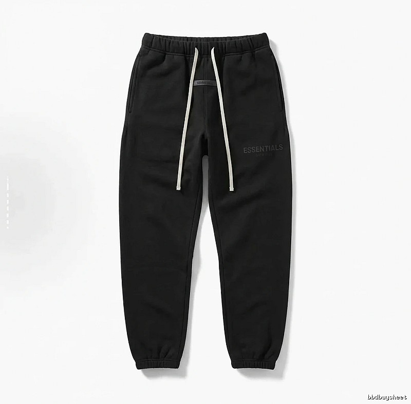 ESSENTIALS minimalist style black sweatpants