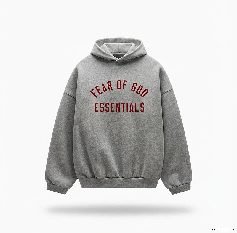 ESSENTIALS minimalist style grey sweatshirt