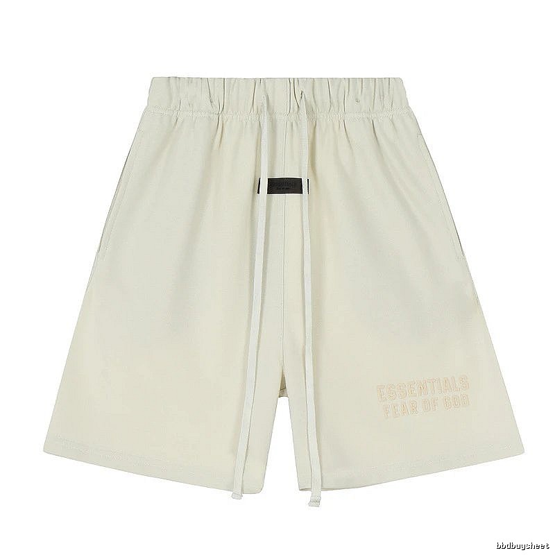 ESSENTIALS minimalist style off-white shorts
